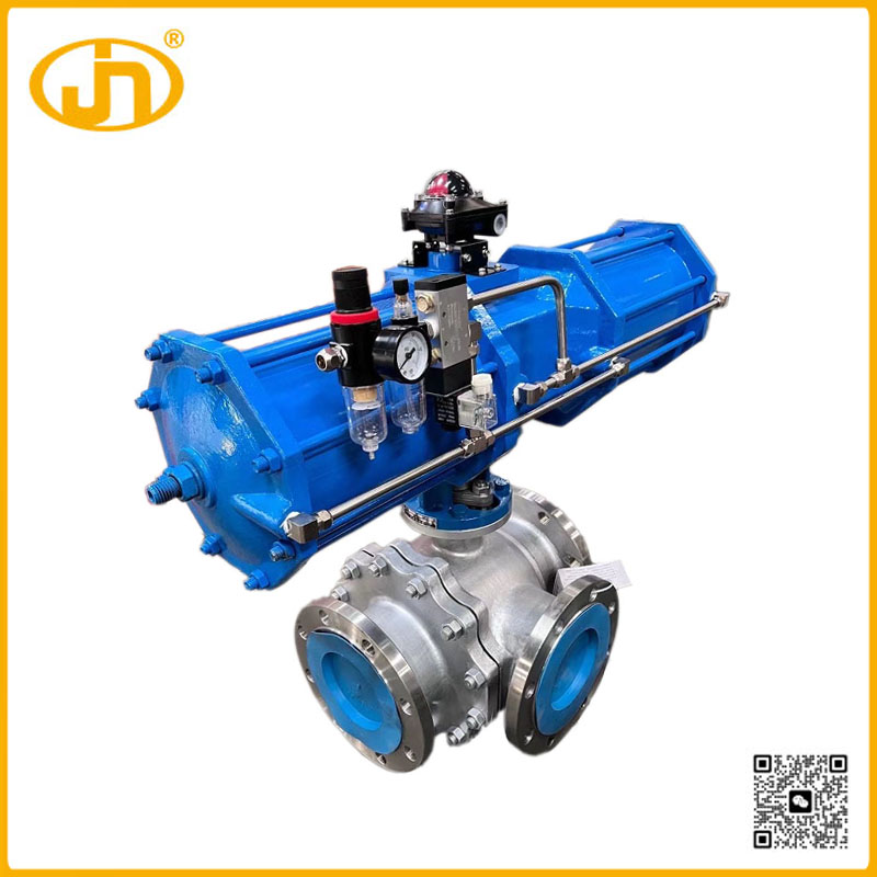 AW 气动三通球阀