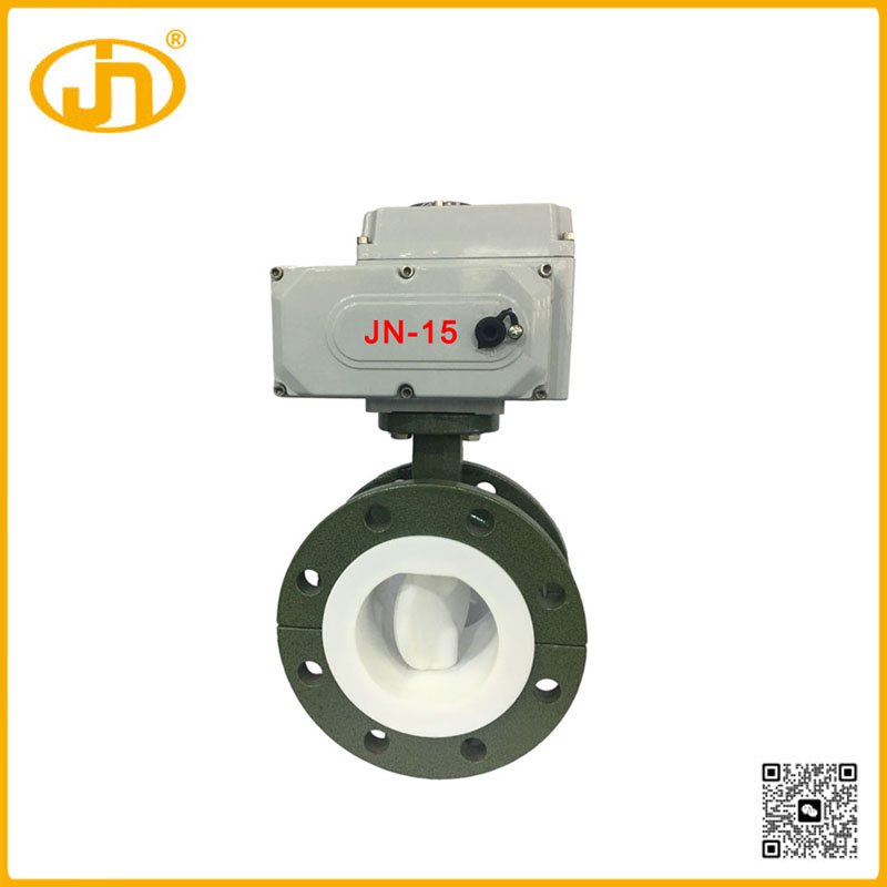 电动法兰衬氟蝶阀